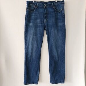 Levi's 514 blue denim jeans straight leg mens size 40x32‎